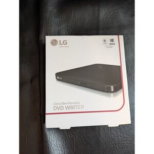 LG Ultra Slim Portable DVD Writer External Drive Black Mac Windows TV USB